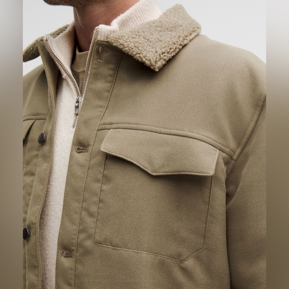 LULULEMON ATHLETICA TAN SHERPA-COLLAR JACKET - Picture 6 of 15